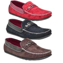 Kit com 3 Pares de Mocassim Masculino em Camurça