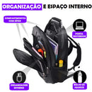Mochila Masculina Unissex Grande de Couro