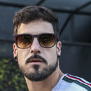 Óculos de Sol Masculino Minimalista Retangular