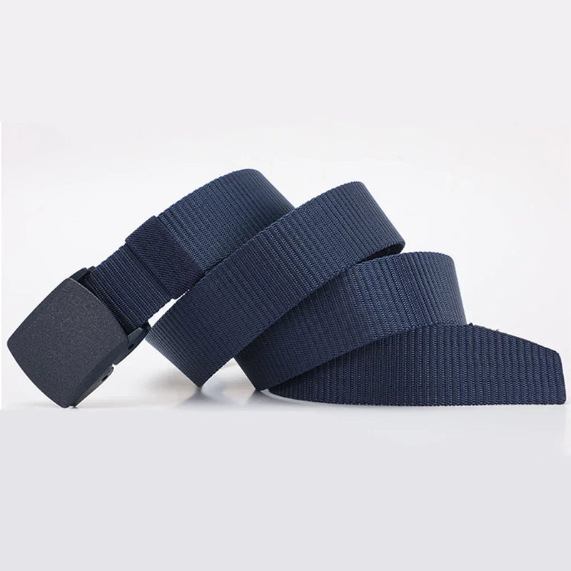 Moda Cinto Largo Masculino Nylon Fivela de Plástico Entrega rápida