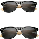 Kit 2 Óculos de Sol Masculinos em Madeira Bambu