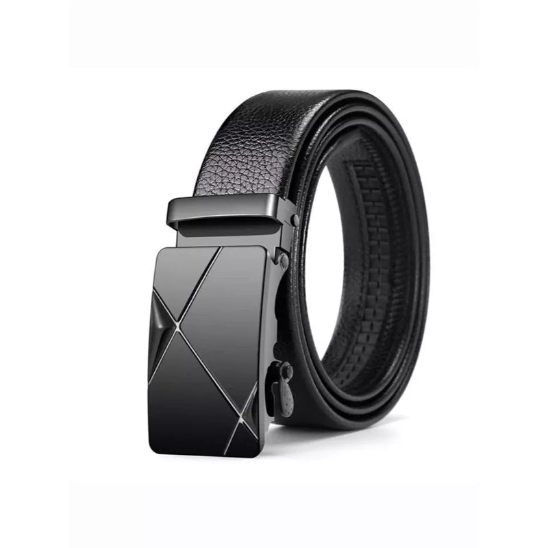 Cinto Social De Luxo Masculino Em Couro Fivela Automática