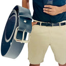 Cinto masculino plus size social basico em couro