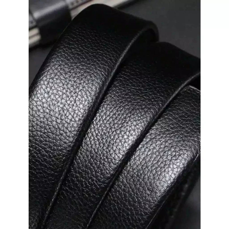 Cinto Tradicional Luxo Social Masculino Em Couro Sintetico Com Catraca Reforçada Moda Social